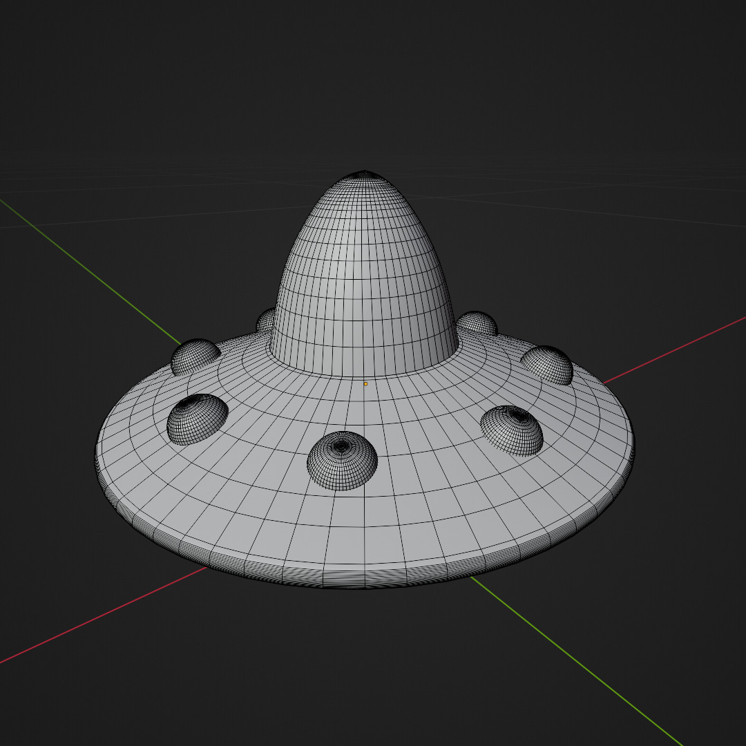 3D Printable Alien Ship  3D print model_4