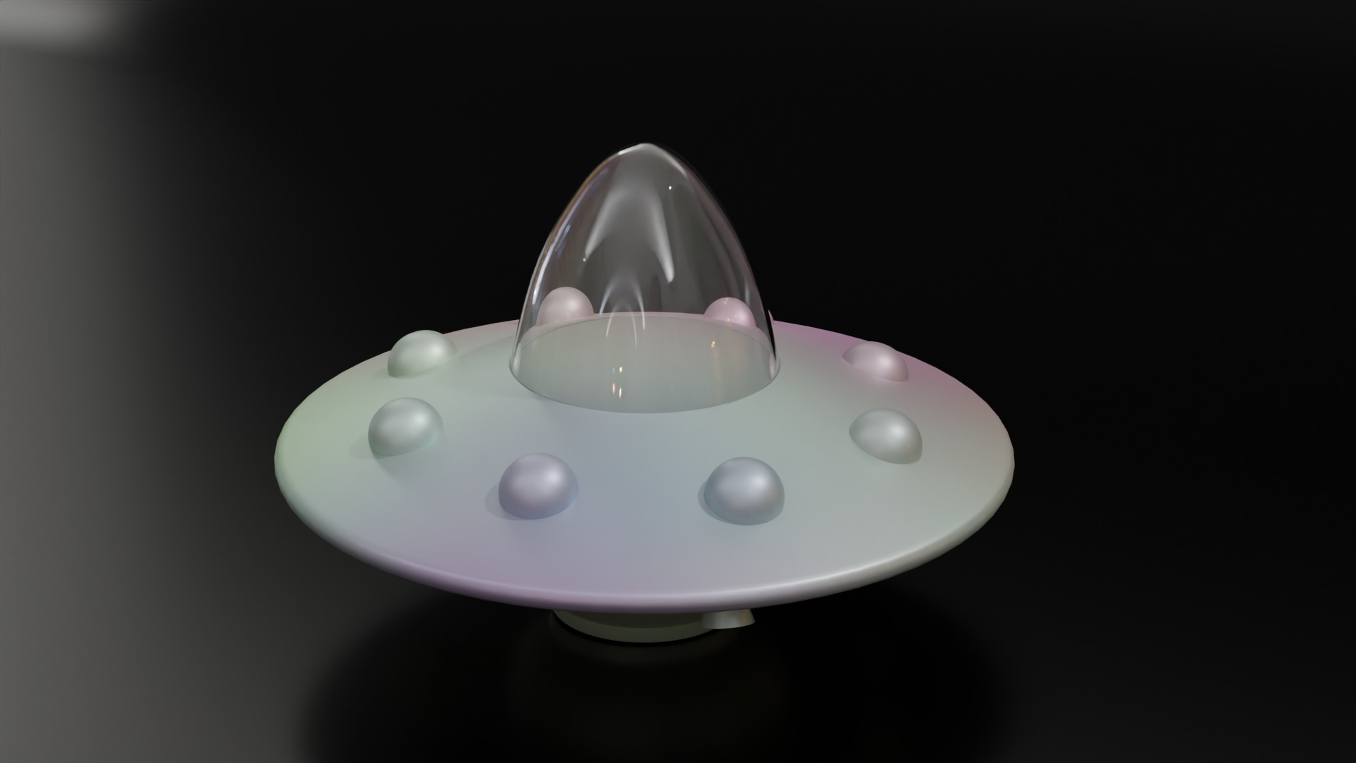 3D Printable Alien Ship  3D print model_3