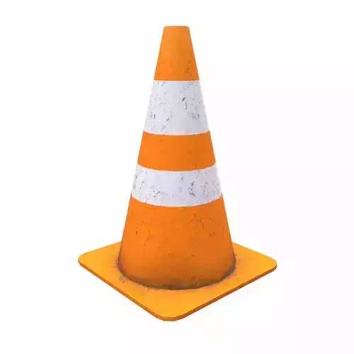 Safety Cone Low Poly
