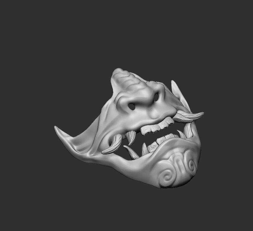 oni mask  3d model for print 3D print model_4