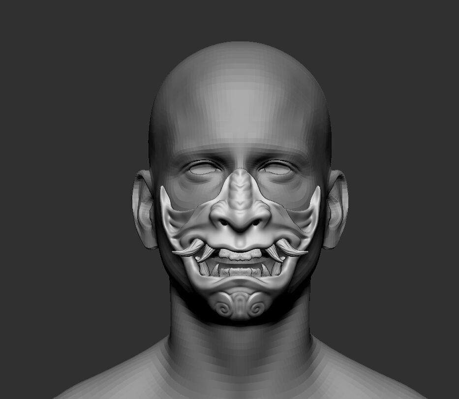 oni mask  3d model for print 3D print model_9