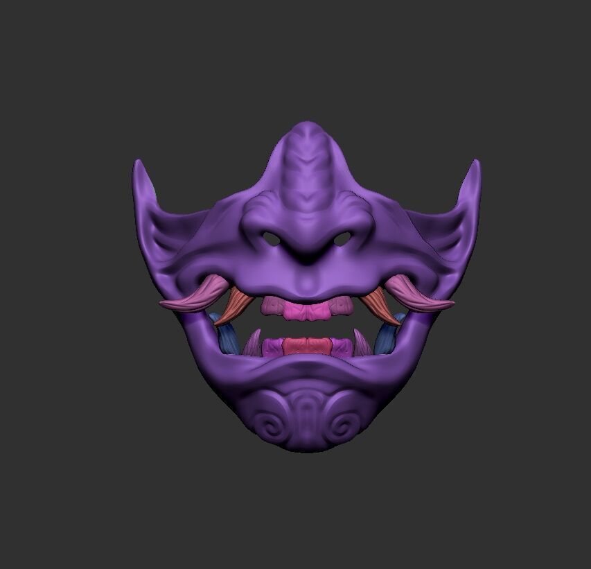 oni mask  3d model for print 3D print model_5
