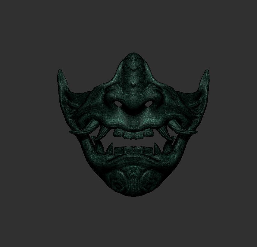 oni mask  3d model for print 3D print model_6