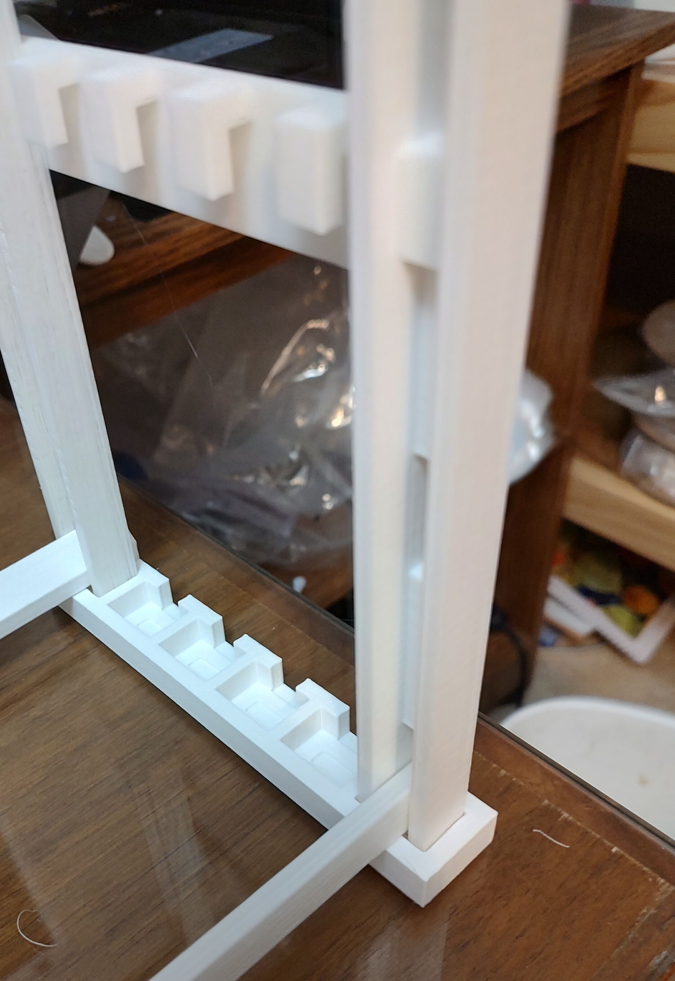 Adjustable 3D printer Filament Spool Rack 3D print model_2