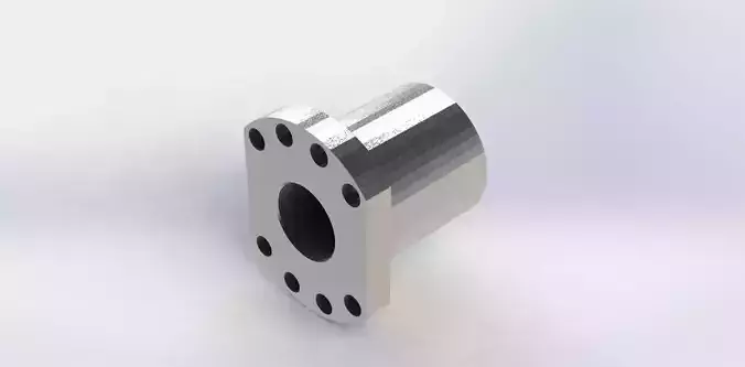 Bucha Roscada TR50x8 Threaded Bushing 3D model