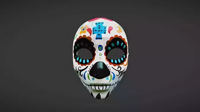 Day of the Dead Sugar Skull Mask