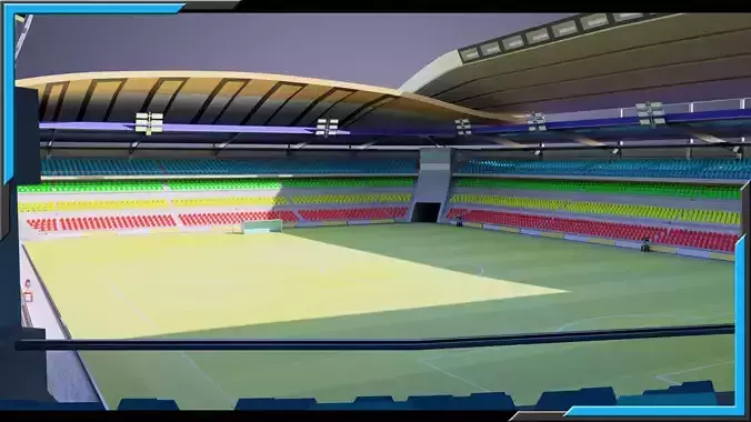 Low Poly Model Large Stadium