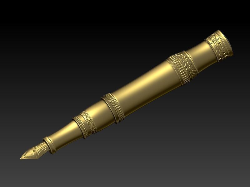 Fountain Pen Pendant 3D print model_1