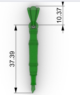 Fountain Pen Pendant 3D print model_14