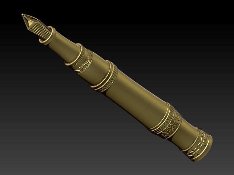 Fountain Pen Pendant 3D print model_6