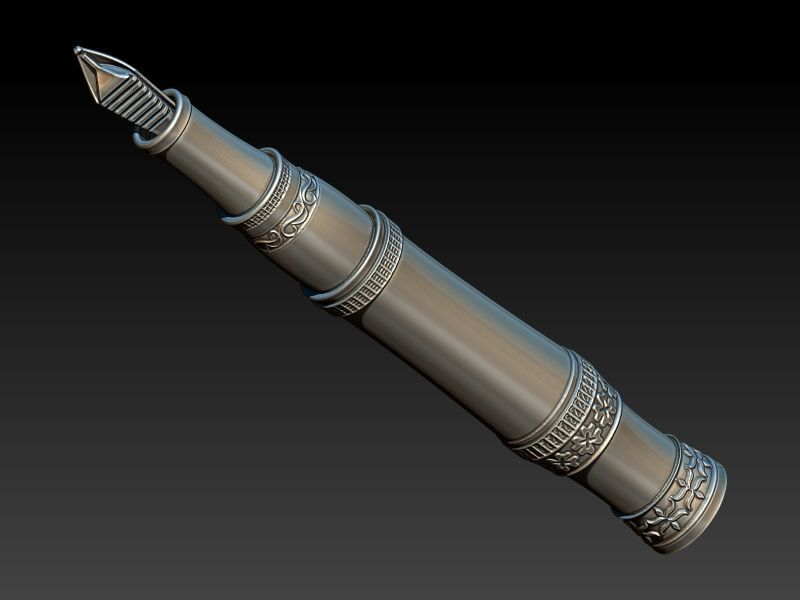 Fountain Pen Pendant 3D print model_13