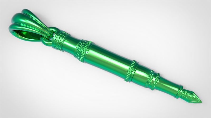 Fountain Pen Pendant 3D print model_8