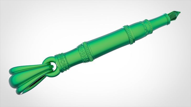 Fountain Pen Pendant 3D print model_5