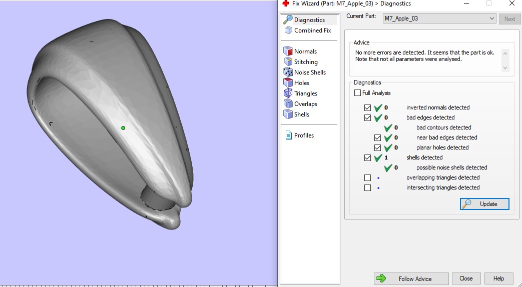 Pendant Apple 3D Model 3D print model_10