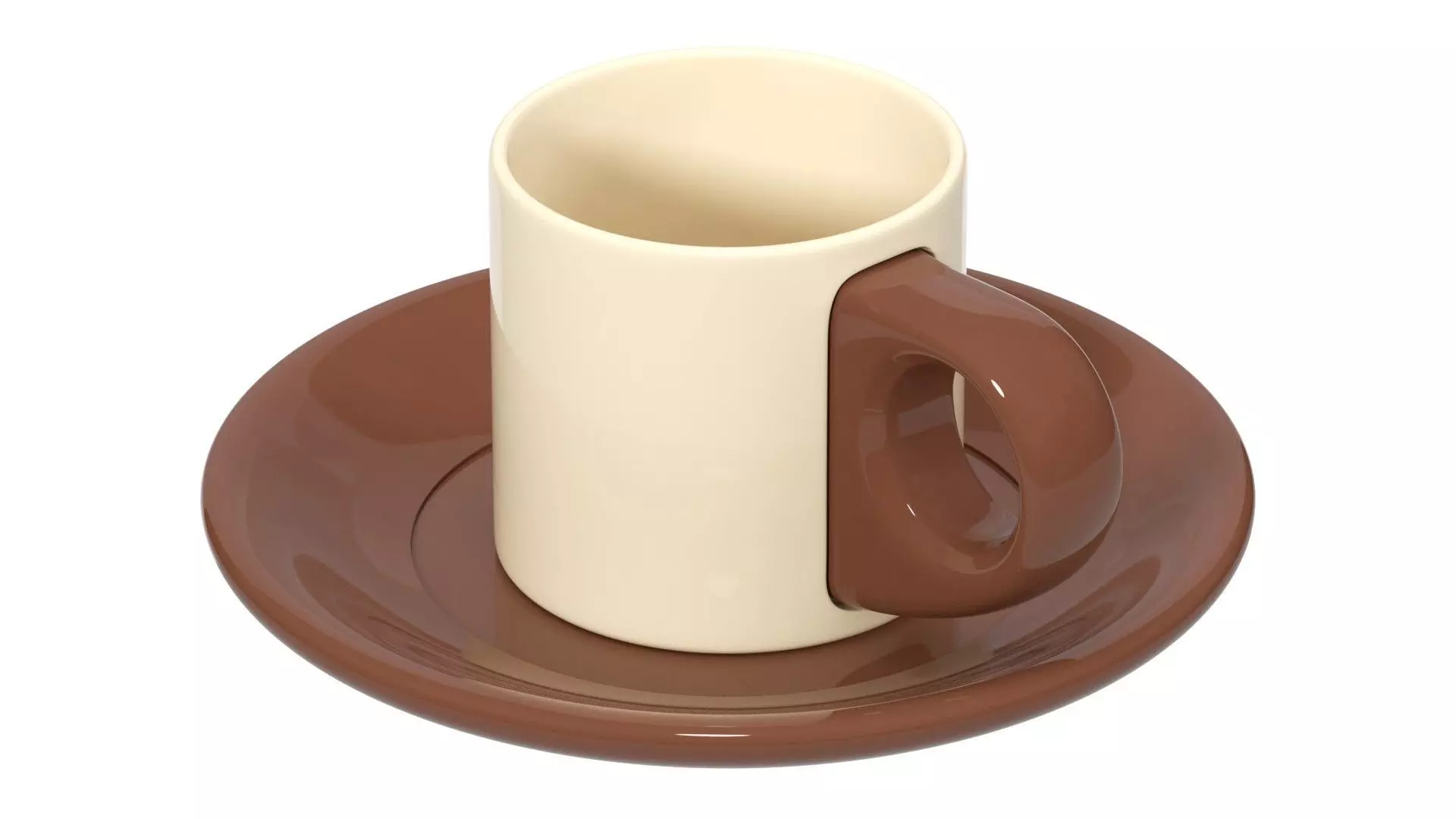Coffee Cup With Saucer 3D model