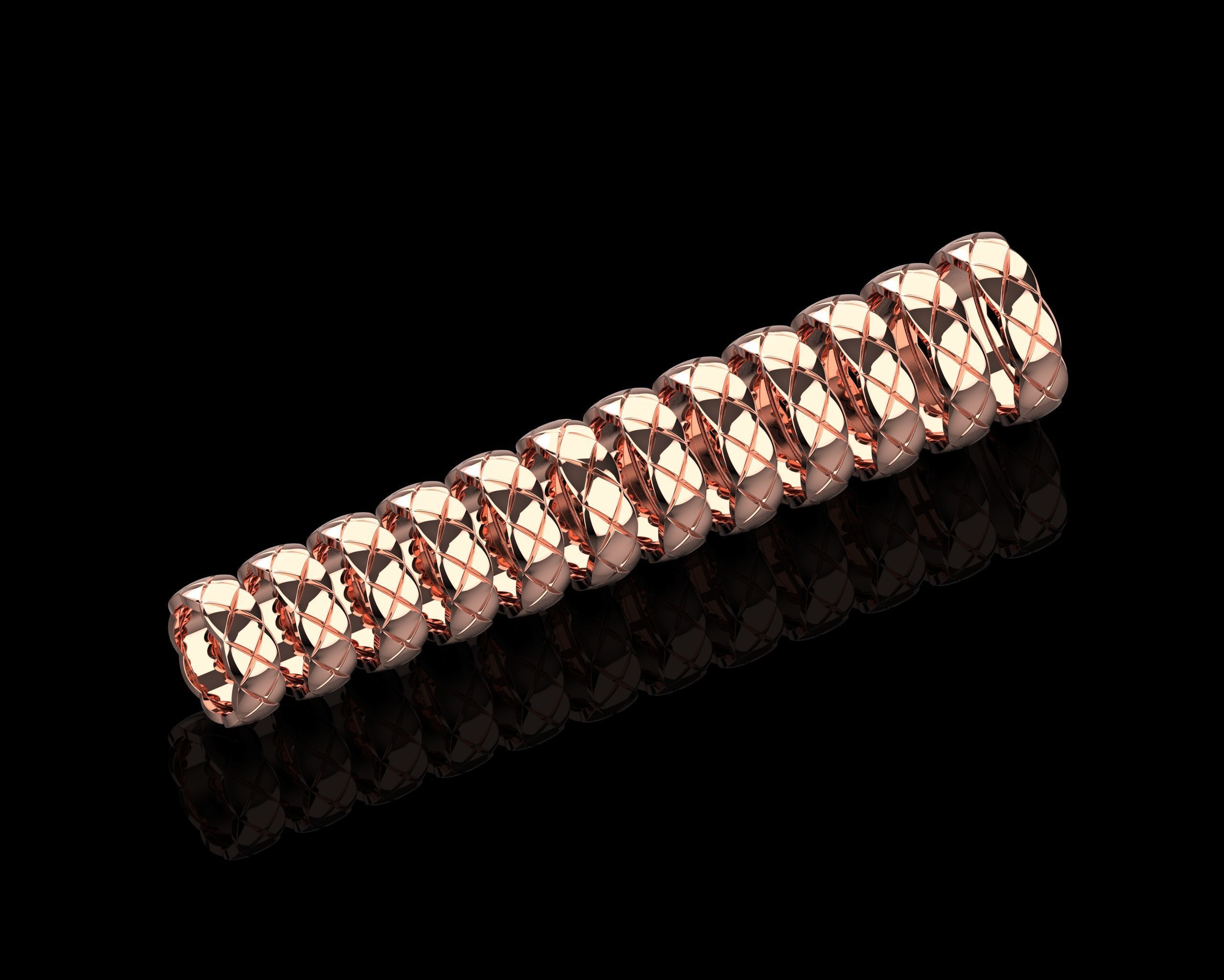 Coco Crush rings in different sizes 15 - 20-5 3D Model Collection_1