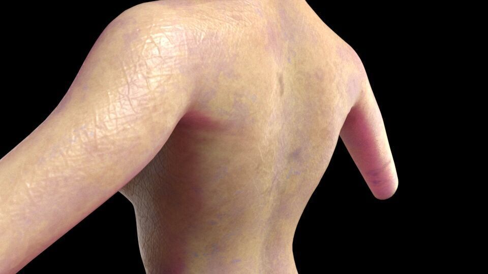 naked female alien 3D model_6