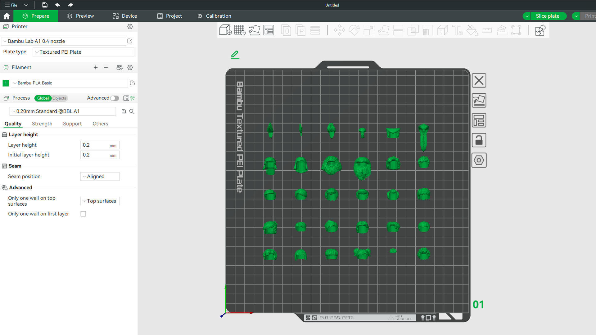 TwindBricks3D - Minifigure Hair pack 4 3D print model_3