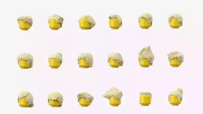 TwindBricks3D - Minifigure Hair pack 5