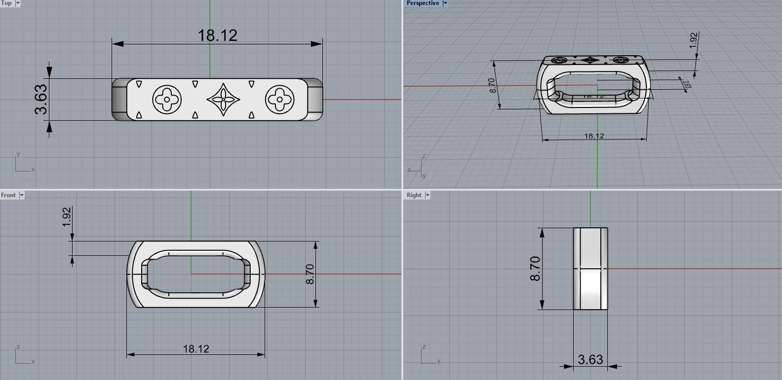 louis vuitton chain 3D print model_4