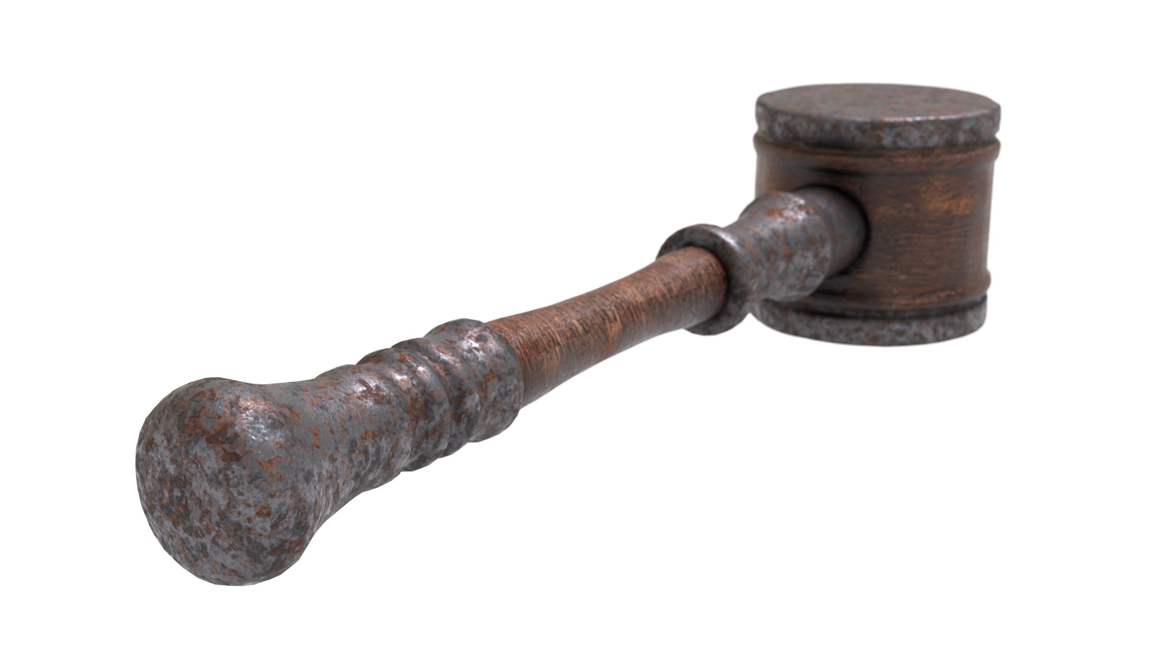 Rusty Mallet 3D Model Low-poly 3D model_4