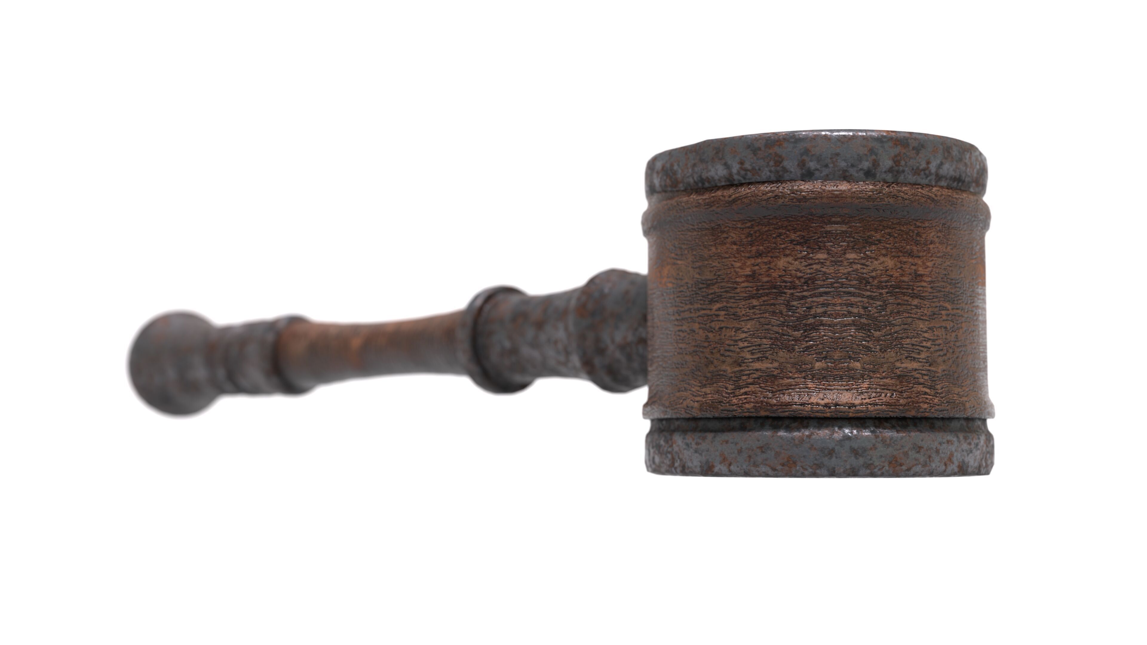 Rusty Mallet 3D Model Low-poly 3D model_6