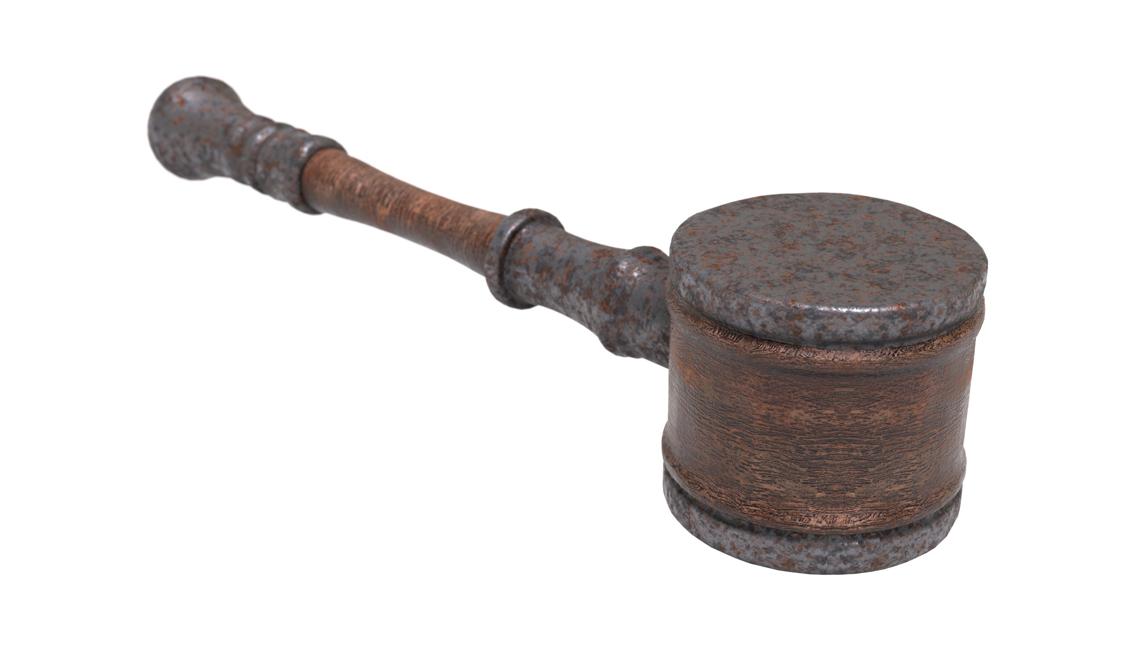 Rusty Mallet 3D Model Low-poly 3D model_3