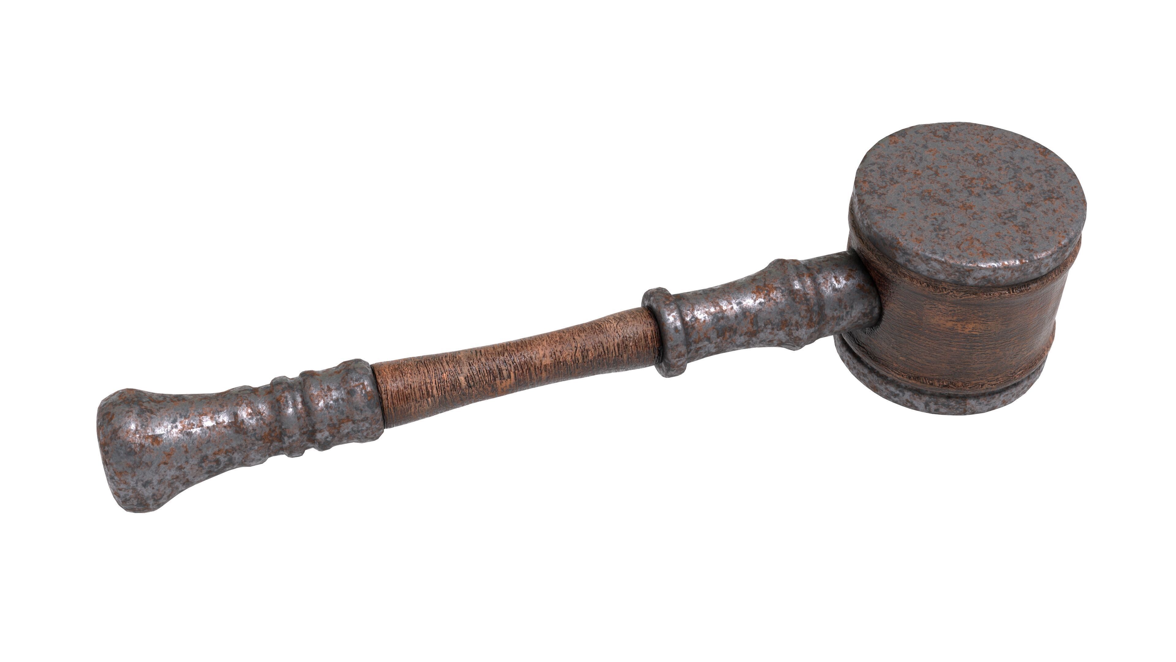 Rusty Mallet 3D Model Low-poly 3D model_14