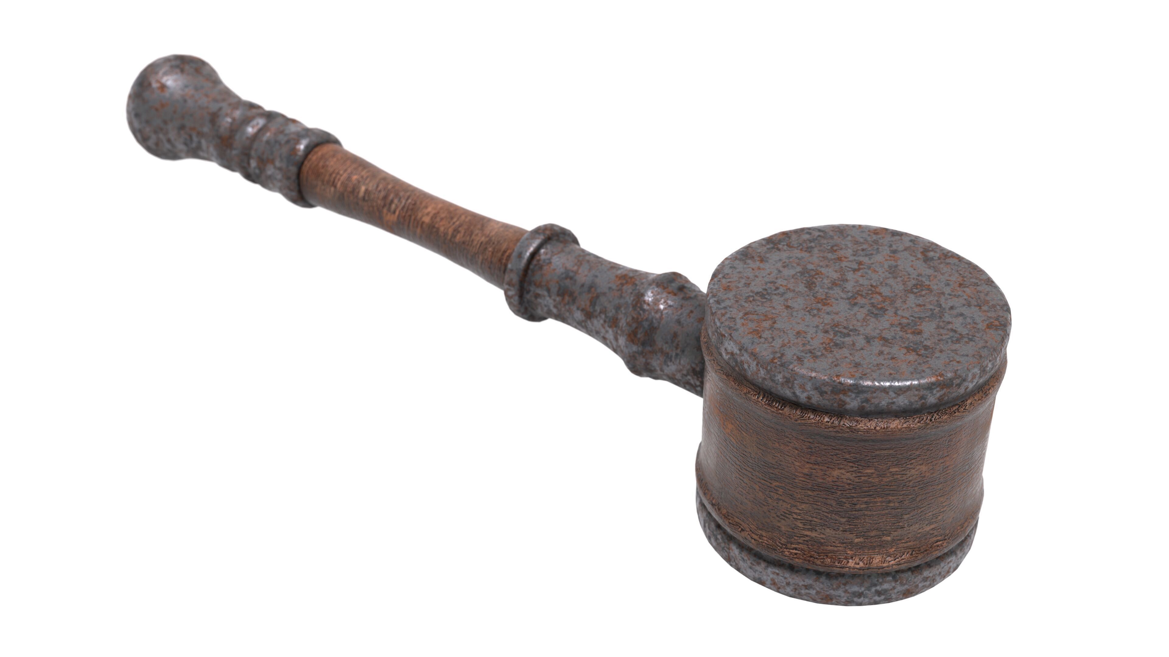 Rusty Mallet 3D Model Low-poly 3D model_7
