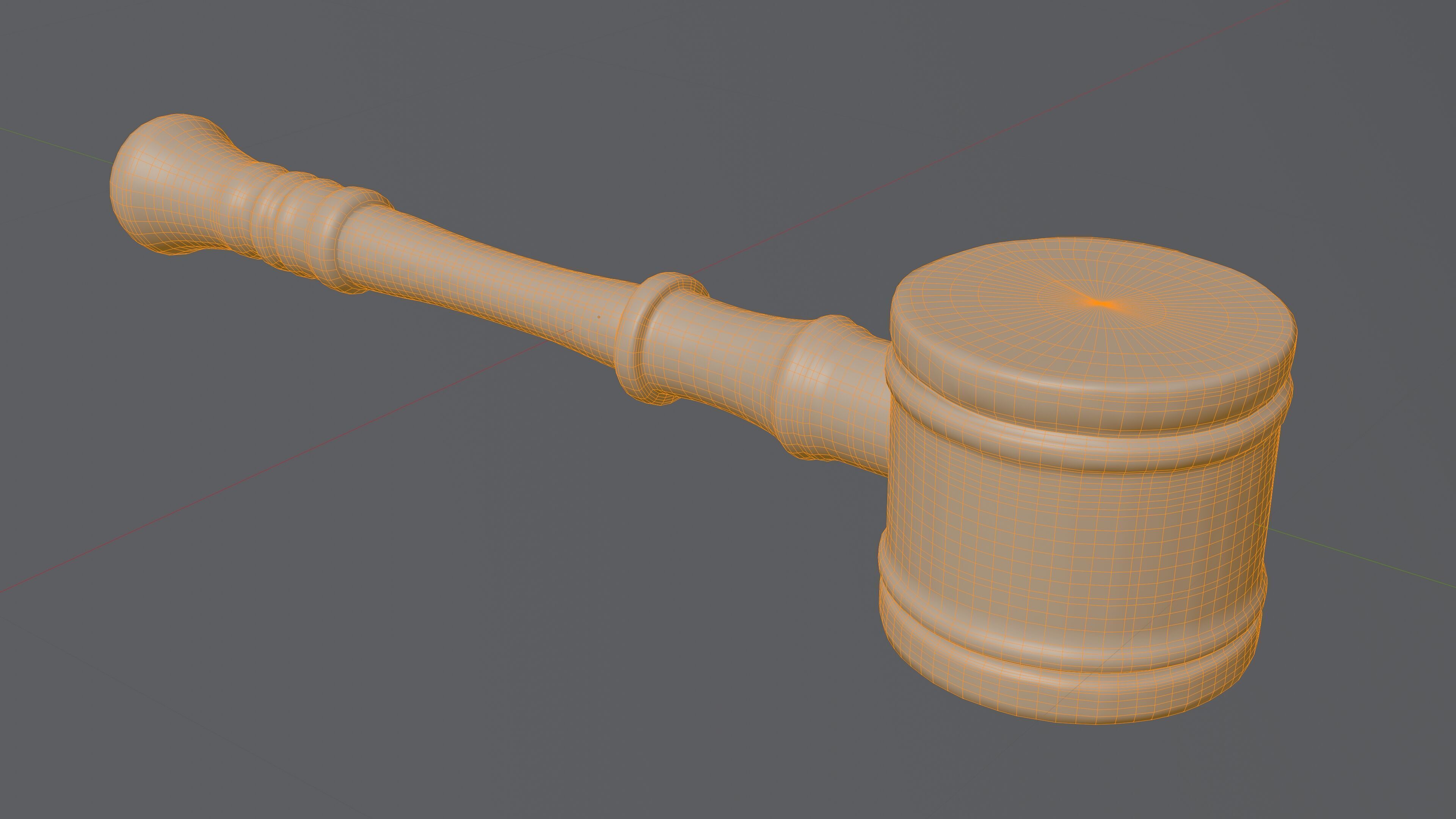 Rusty Mallet 3D Model Low-poly 3D model_2