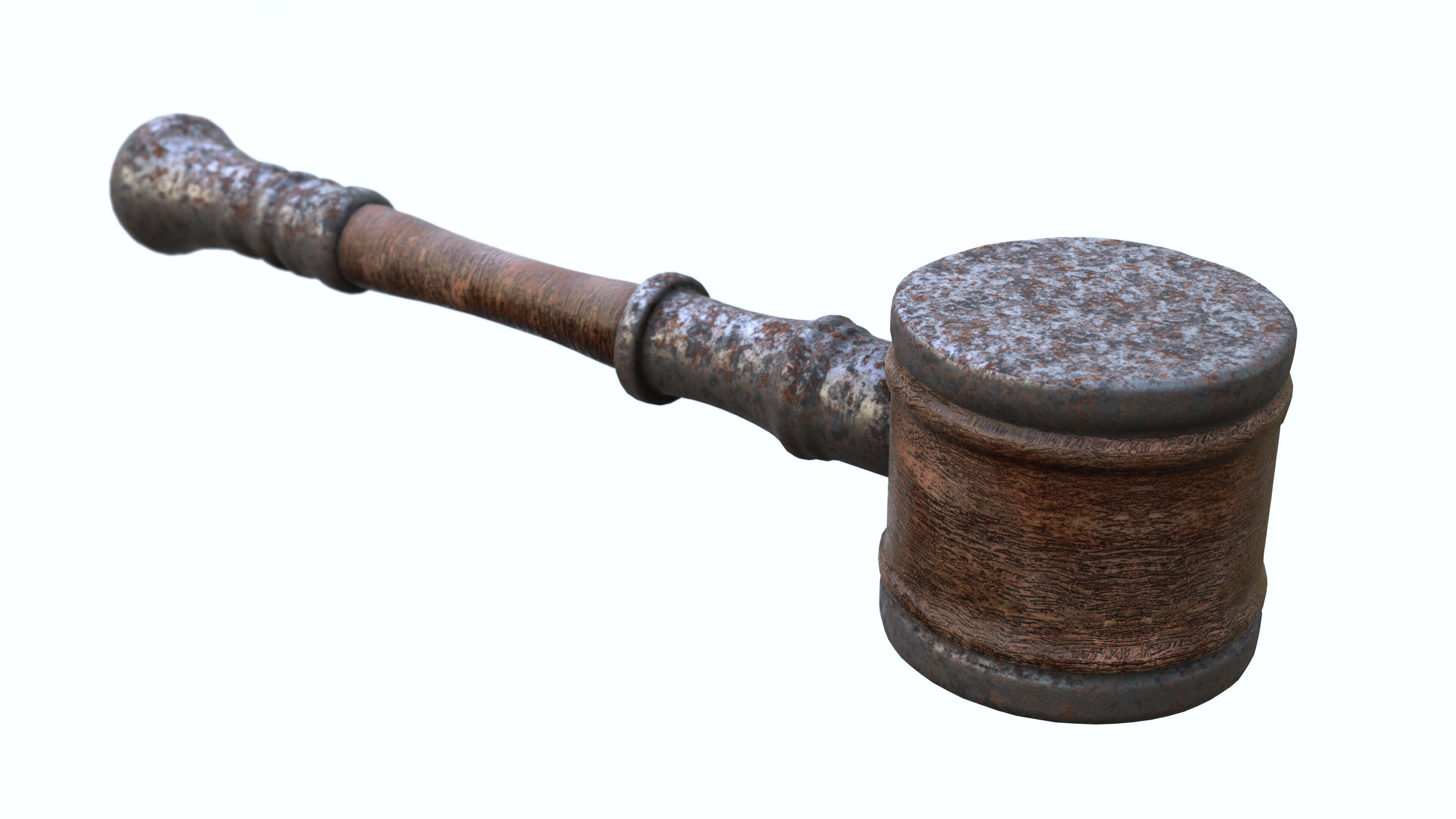 Rusty Mallet 3D Model Low-poly 3D model_9