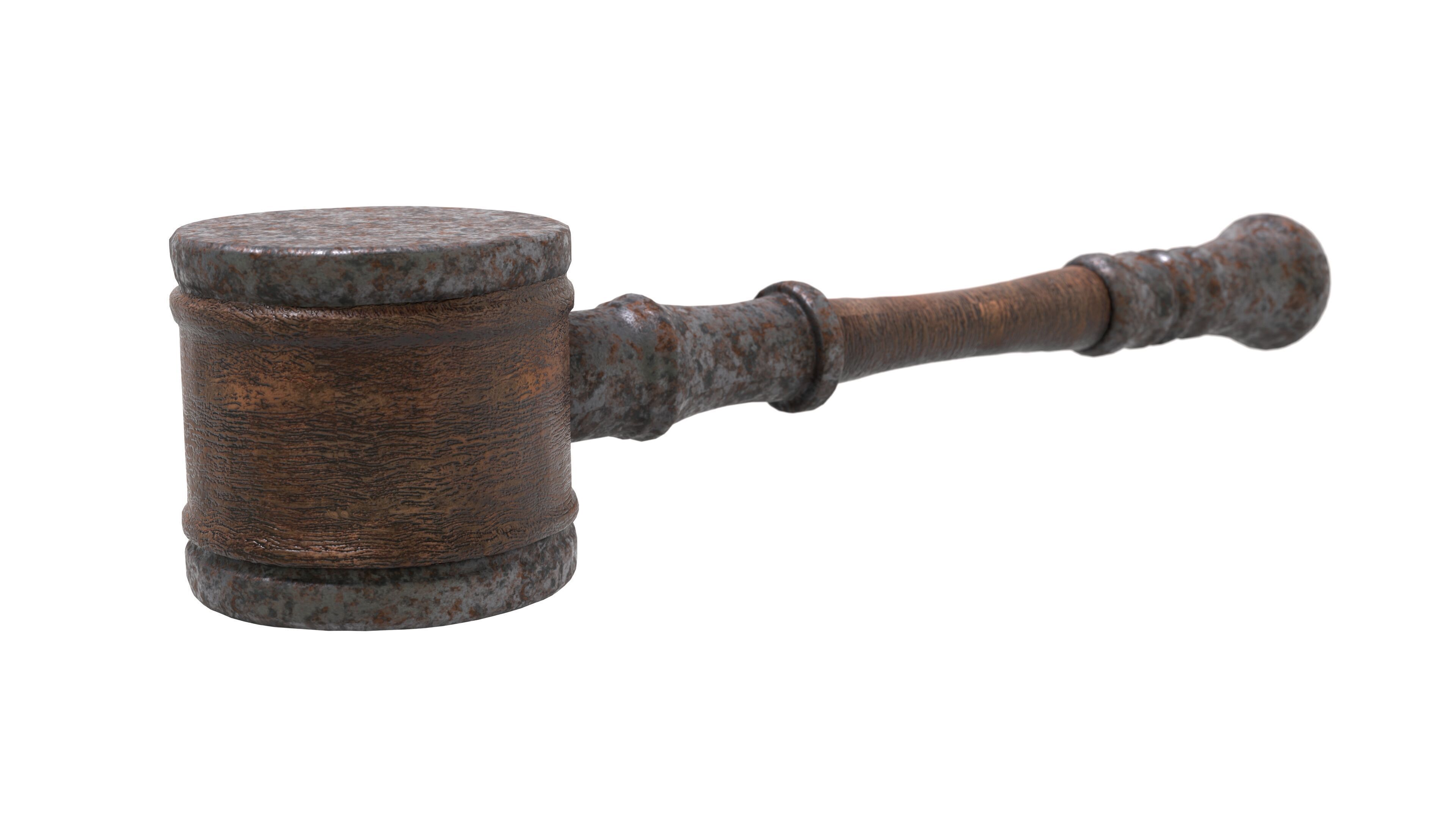 Rusty Mallet 3D Model Low-poly 3D model_8