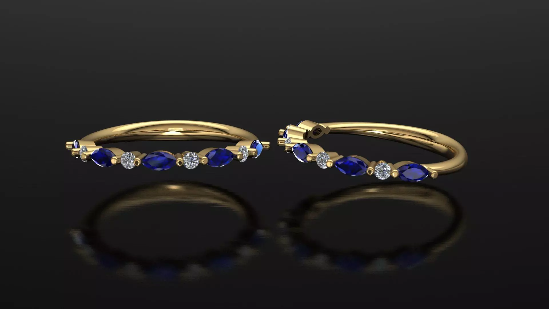 Minimal Diamond Ring 3D print model_0