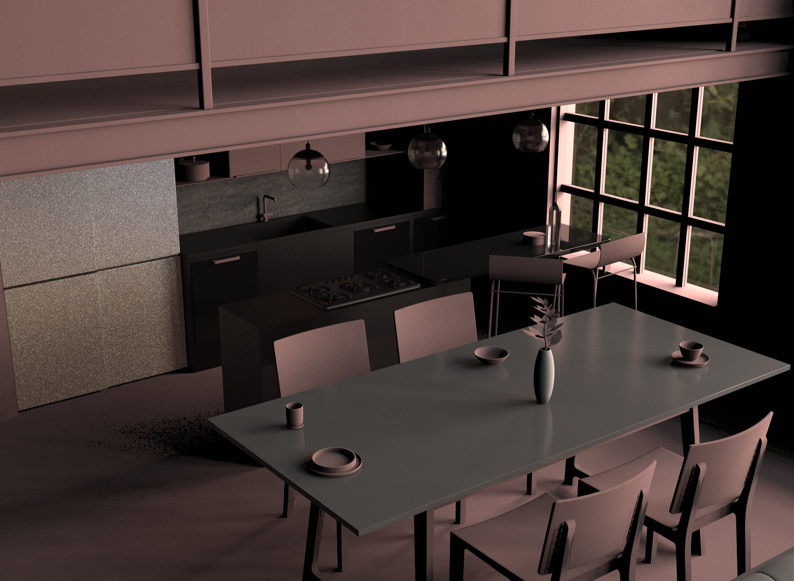 Penthouse architectural design 3D model_3