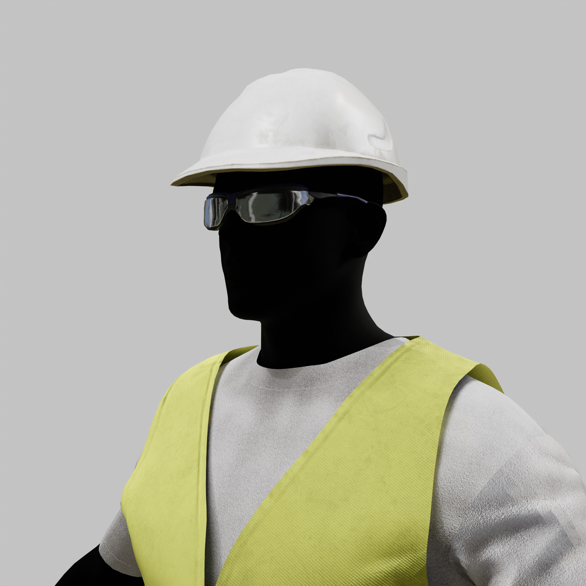 Construction Worker - Rigged - Game Ready Low-poly 3D model_28
