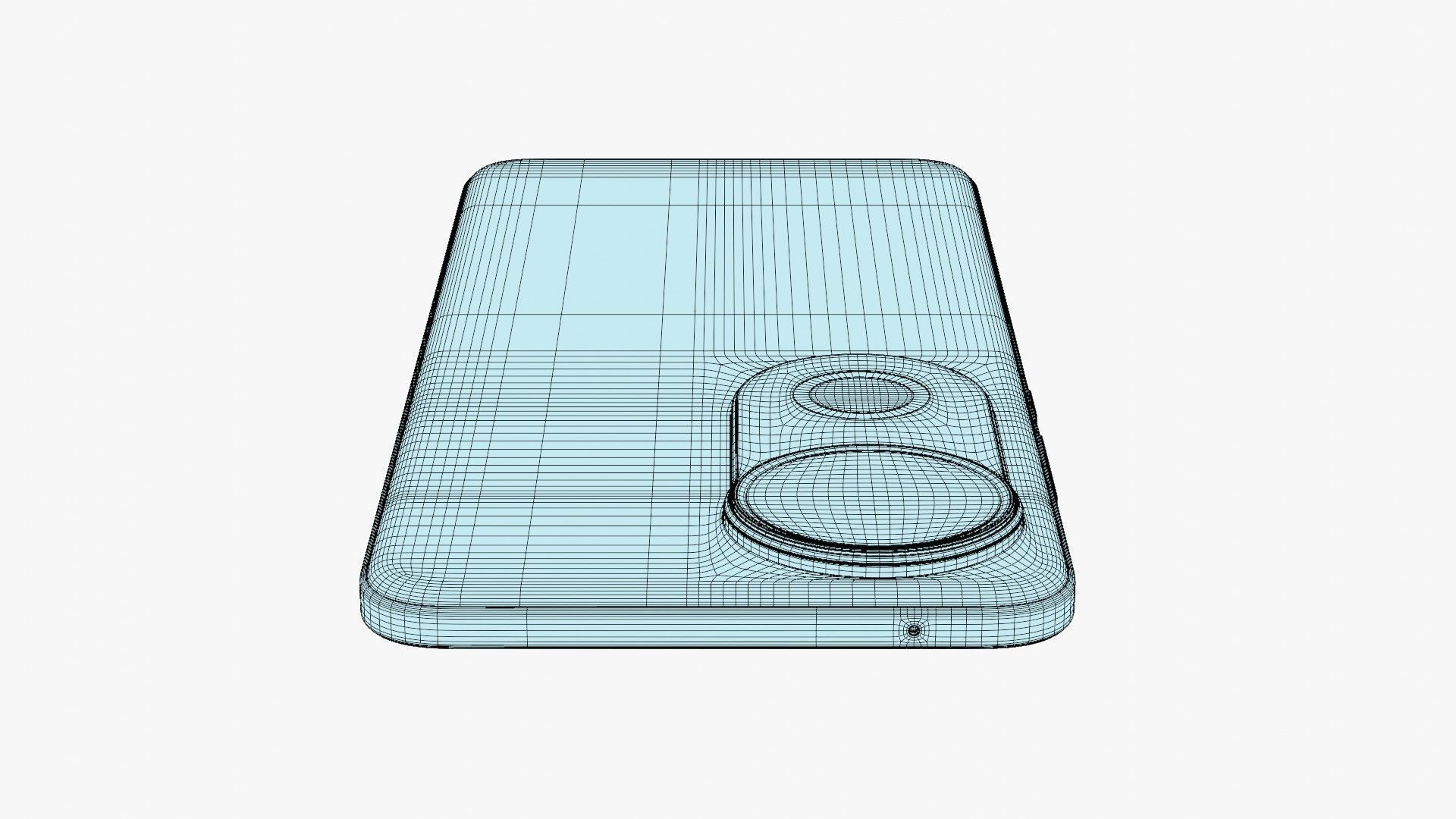 Vivo S20 Gold Low-poly 3D model_15