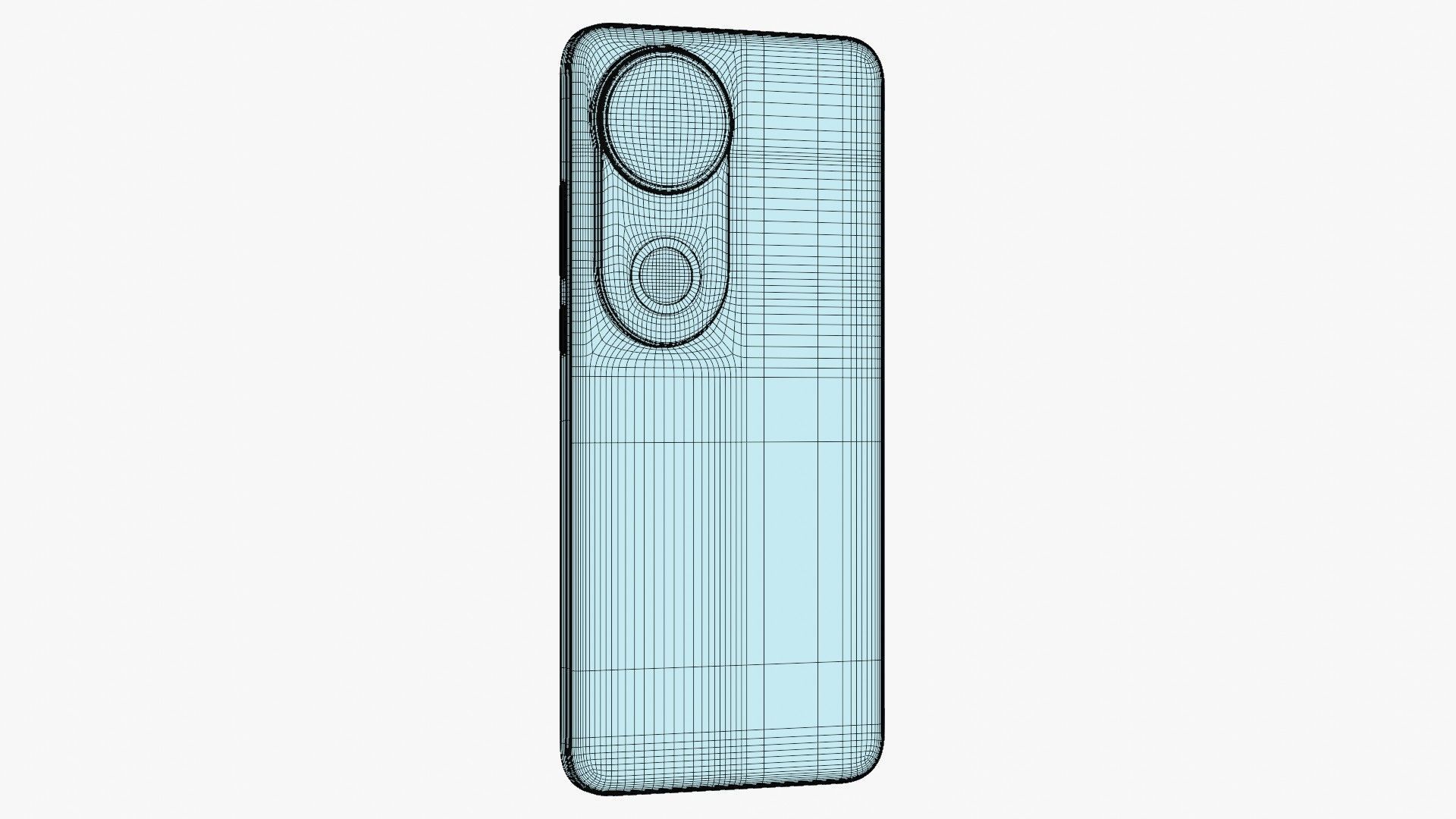 Vivo S20 Gold Low-poly 3D model_19