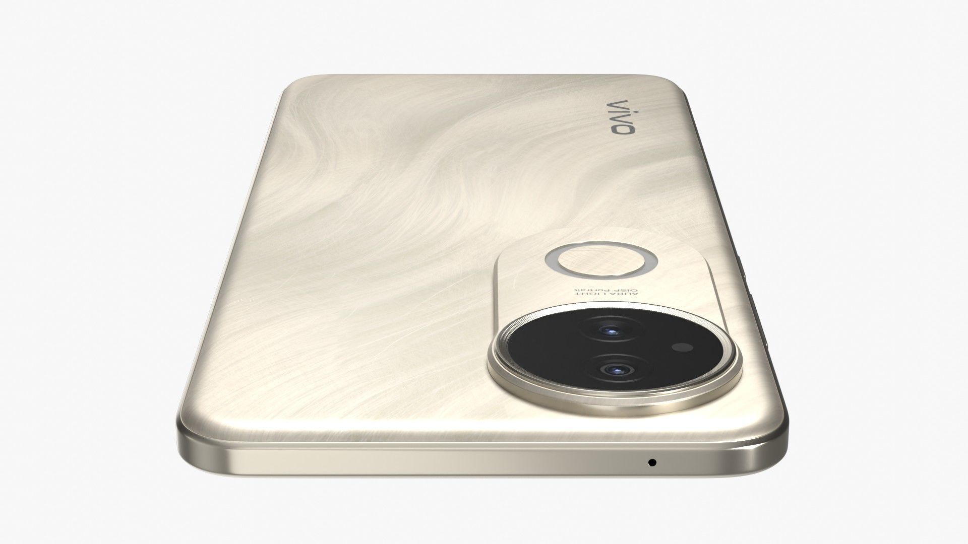 Vivo S20 Gold Low-poly 3D model_4
