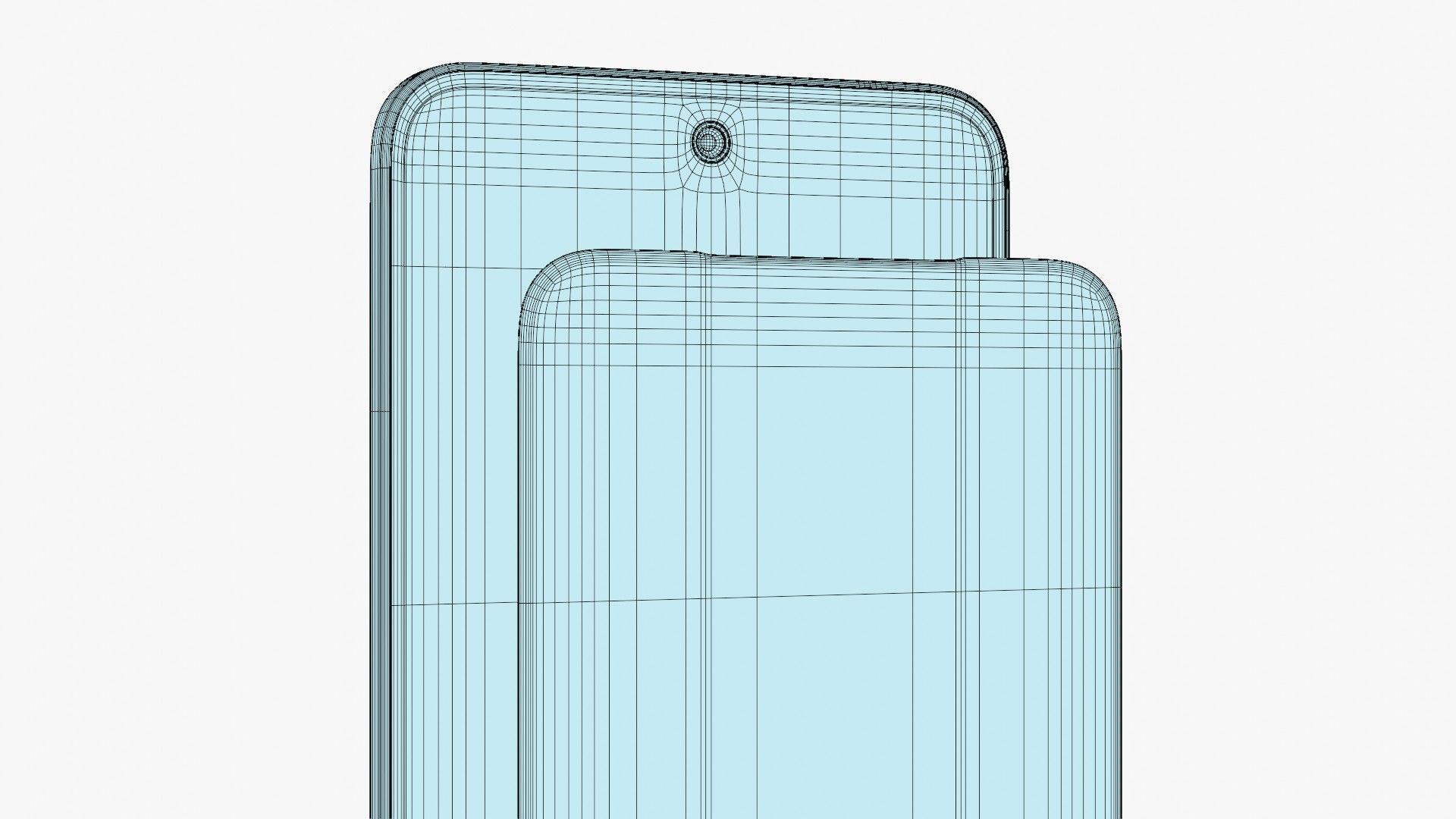 Vivo S20 Gold Low-poly 3D model_14