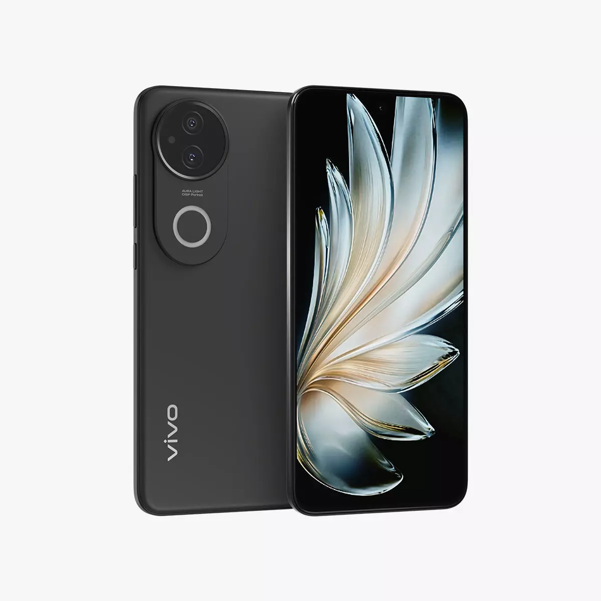 Vivo S20 Black Low-poly 3D model