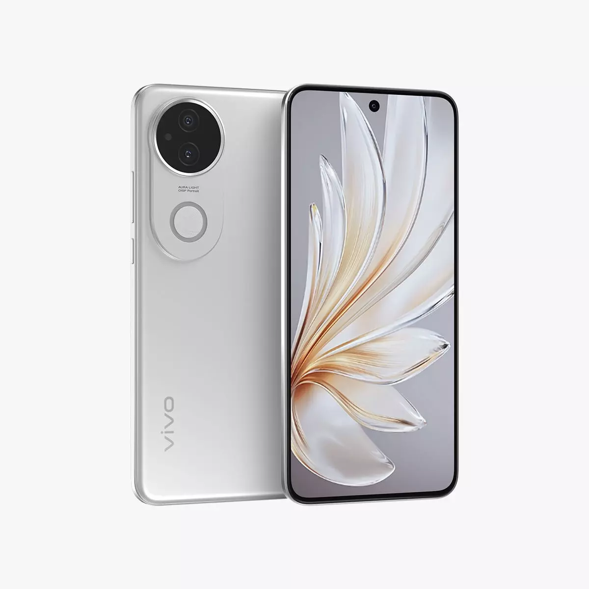 Vivo S20 White Low-poly 3D model