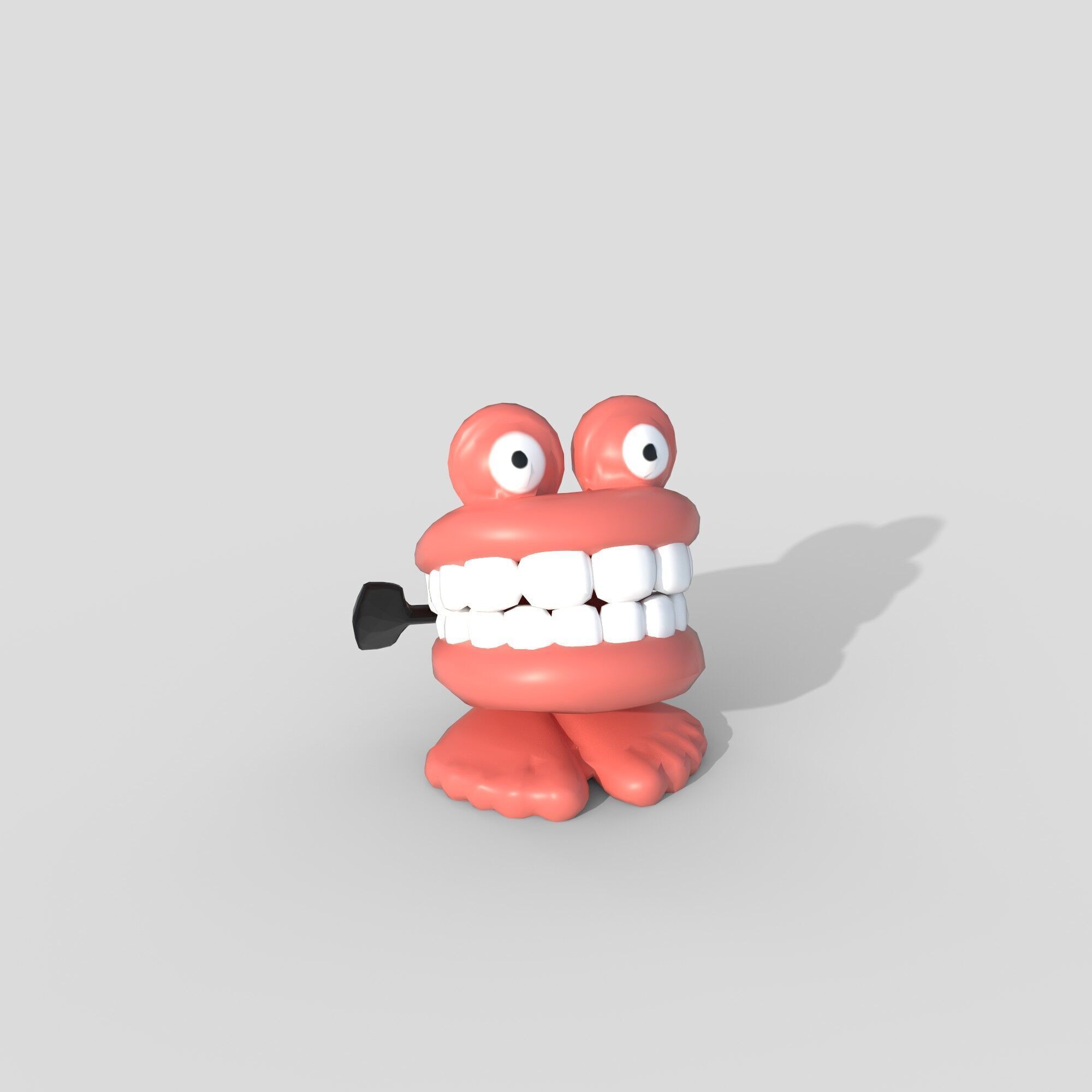 chatter teeth toys Low-poly 3D model_4
