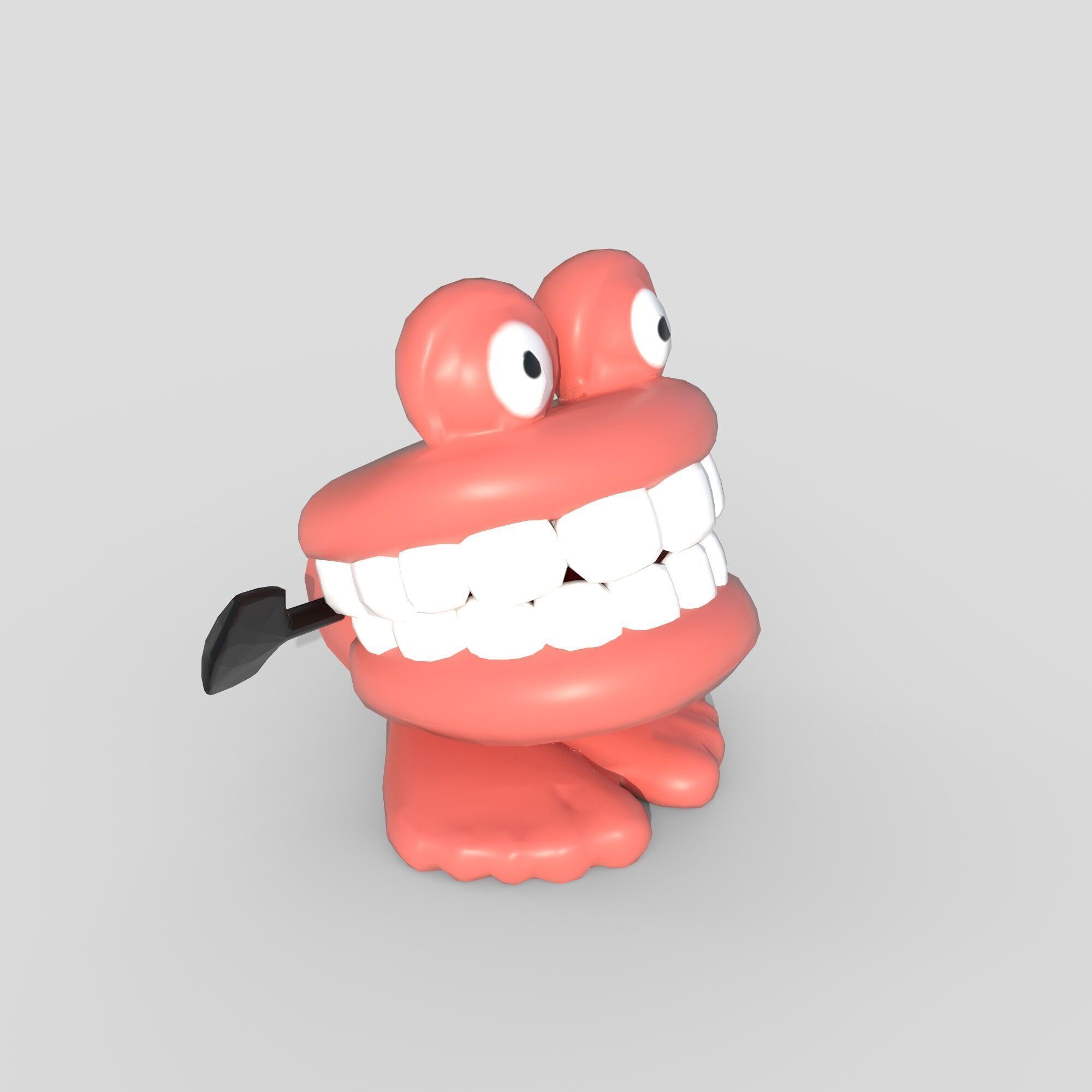 chatter teeth toys Low-poly 3D model_1
