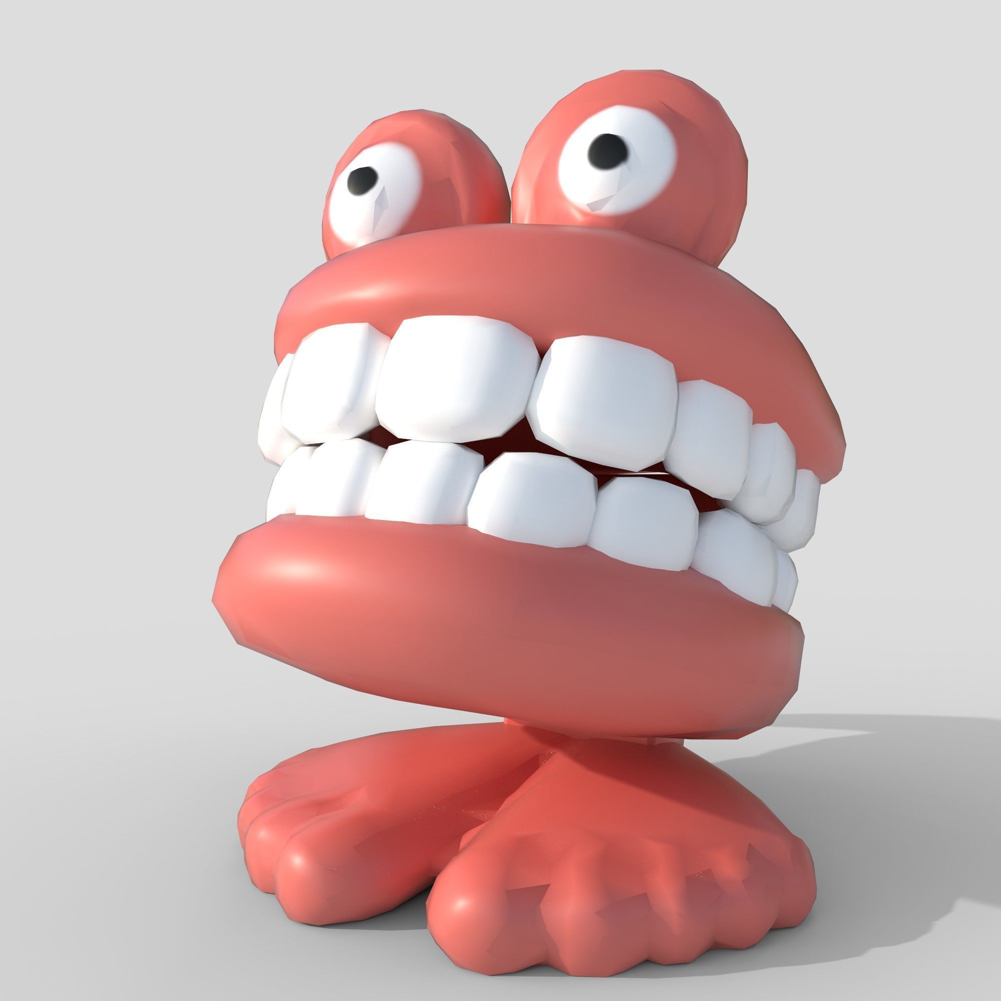 chatter teeth toys Low-poly 3D model_3