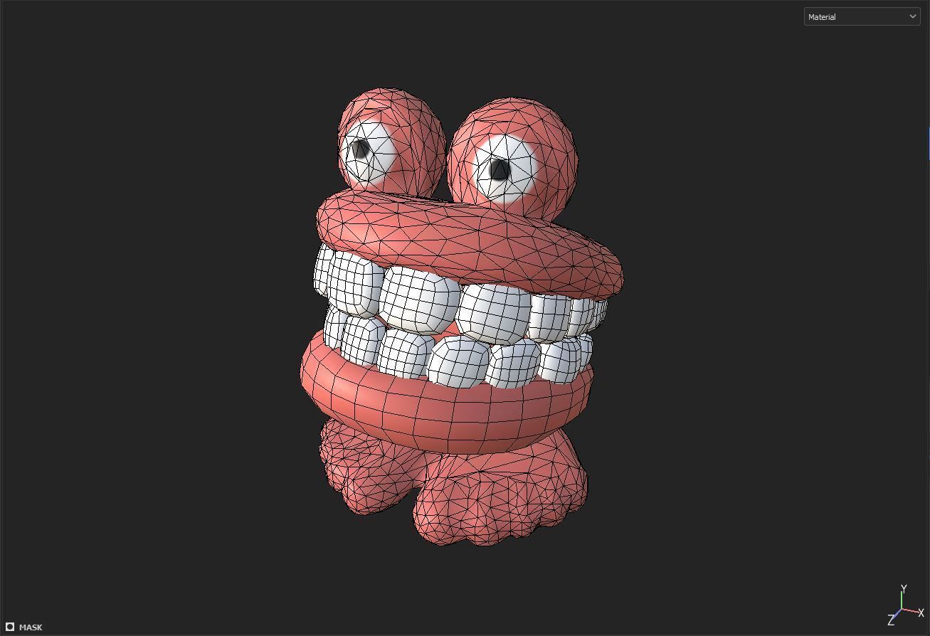chatter teeth toys Low-poly 3D model_6