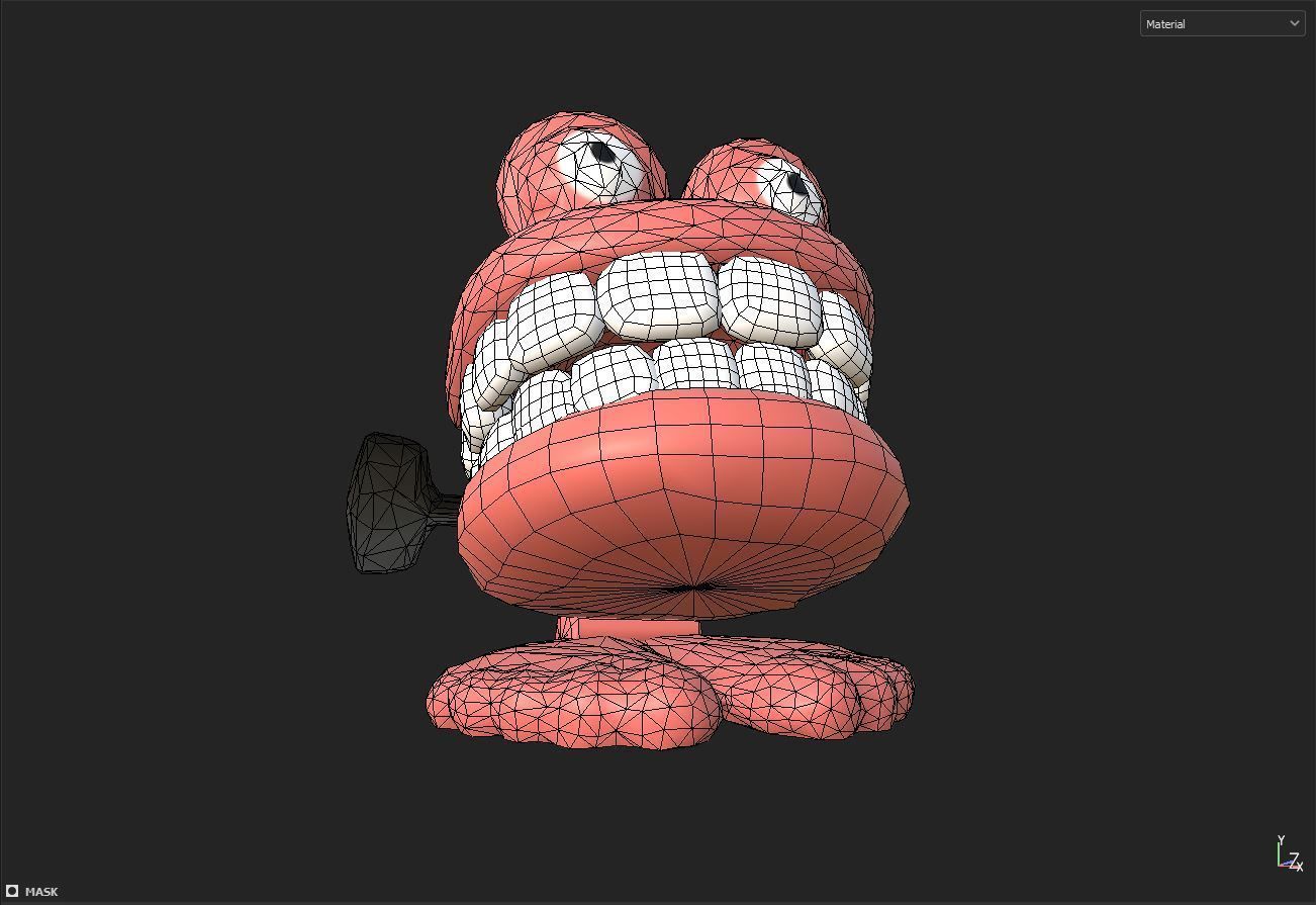 chatter teeth toys Low-poly 3D model_7