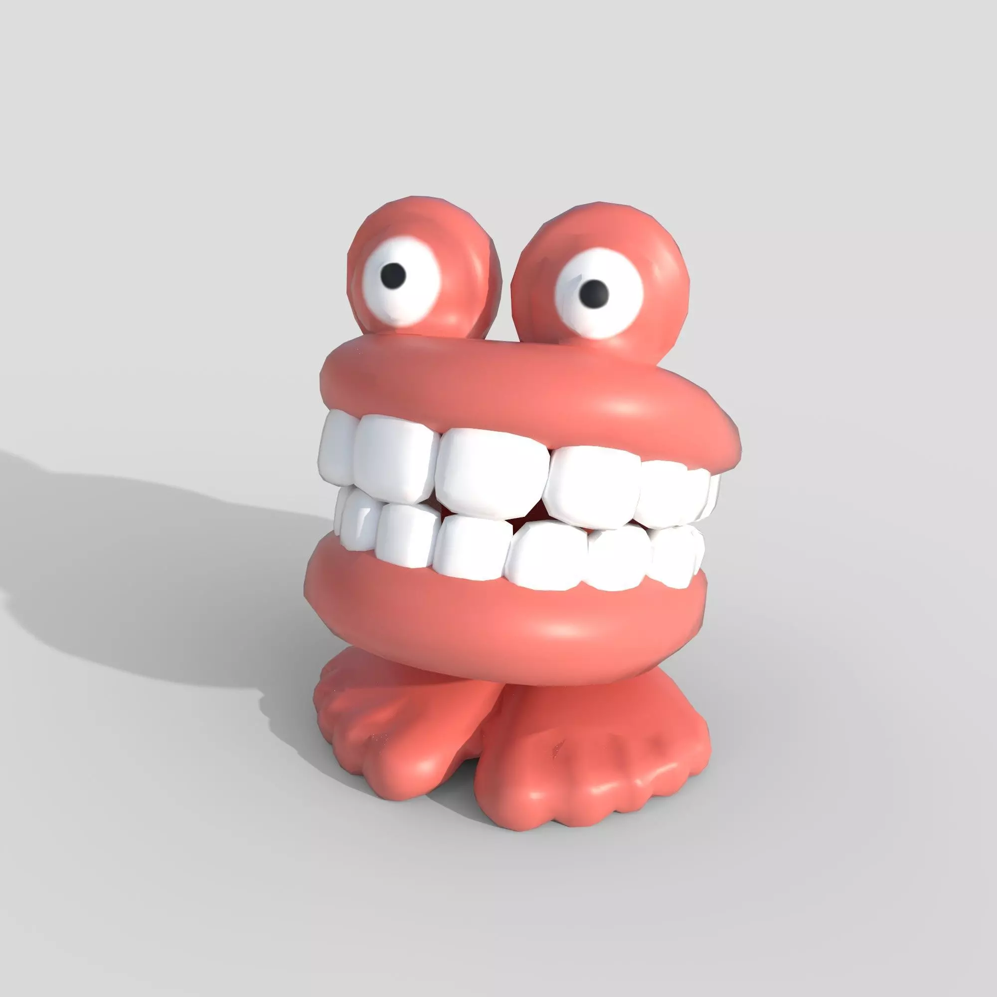 chatter teeth toys Low-poly 3D model_0