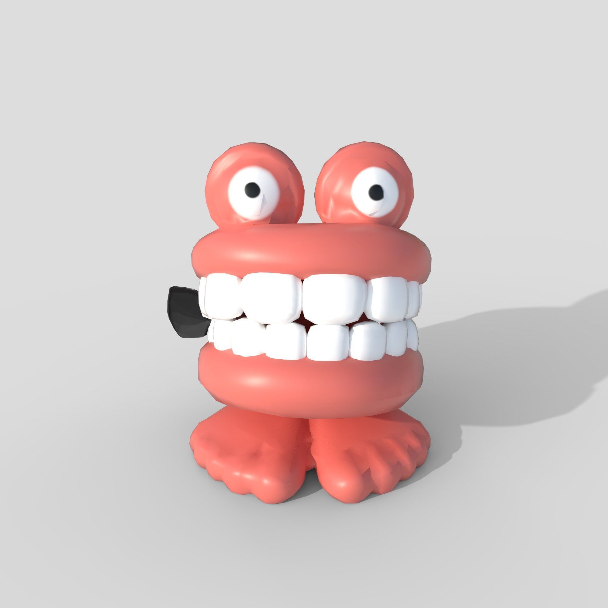 chatter teeth toys Low-poly 3D model_2