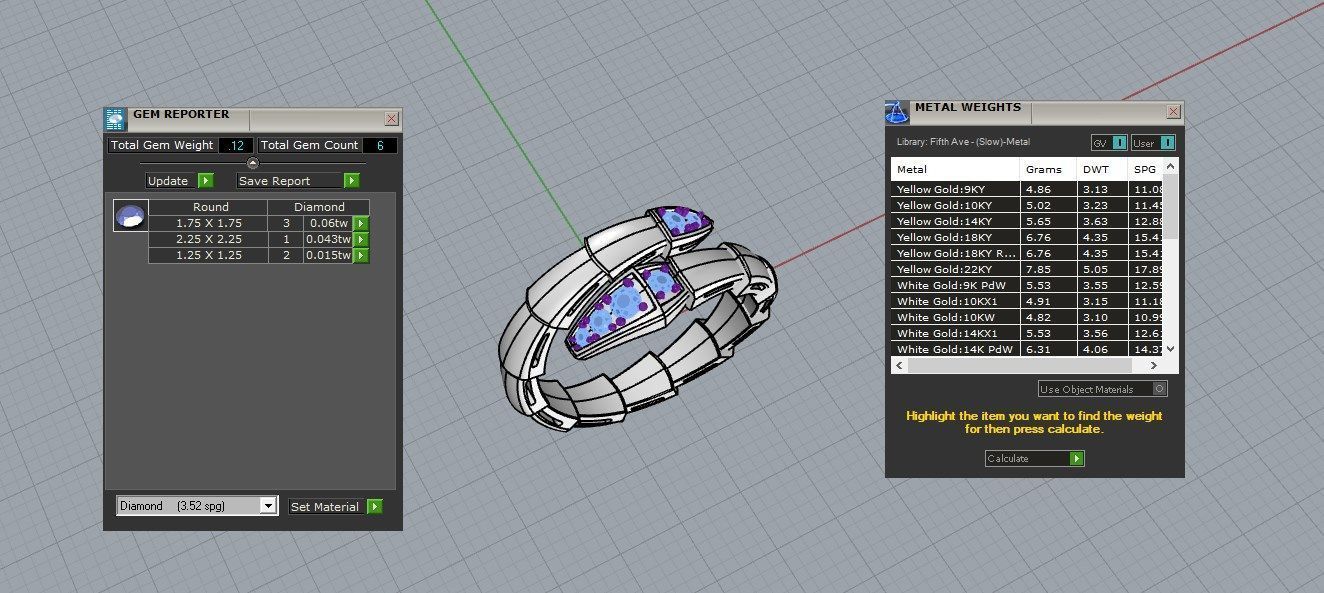 Bvlgari snake ring 3D print model_7