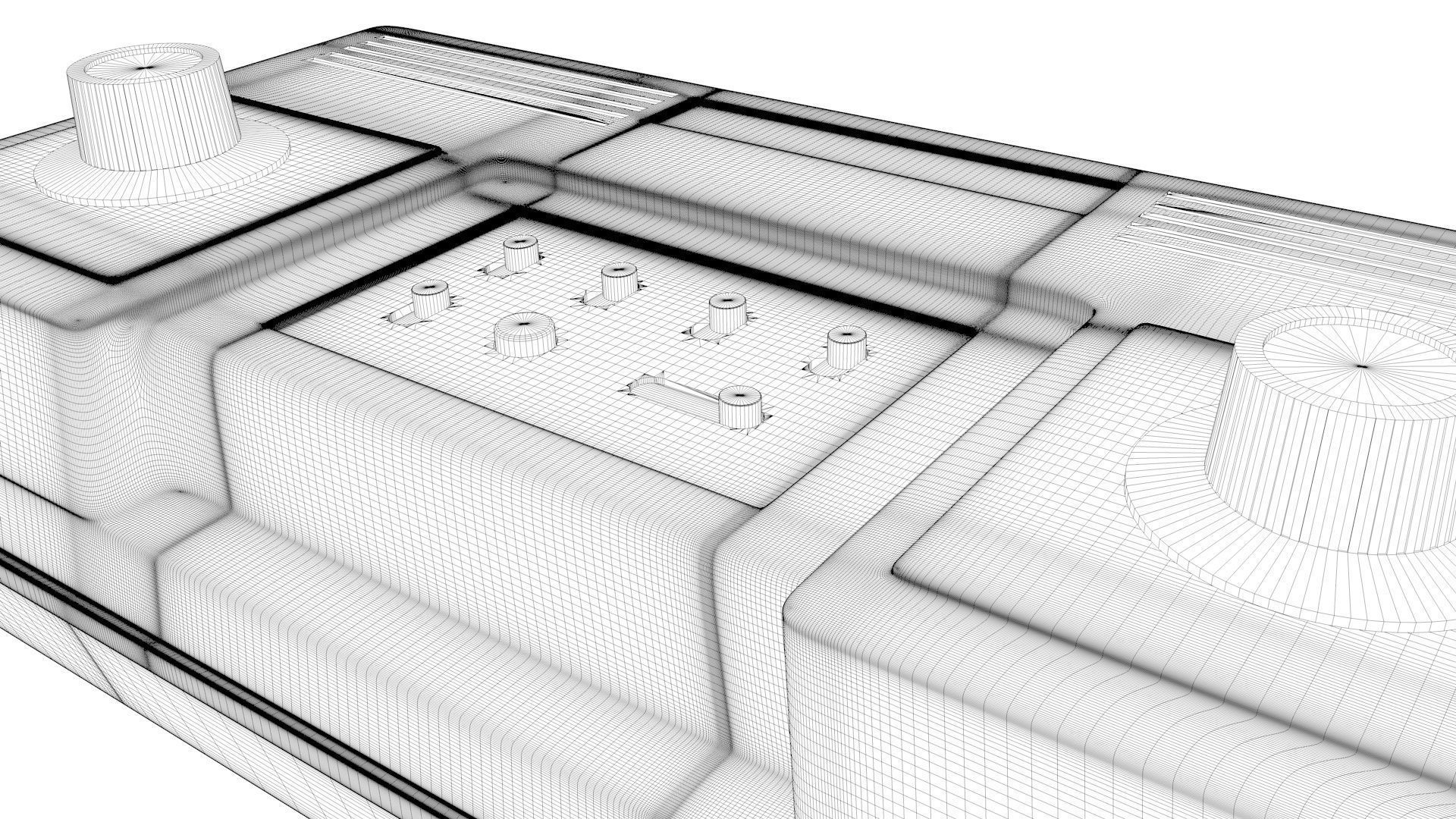 Nintendo first home console ColorTV-Game 6 3D model_7